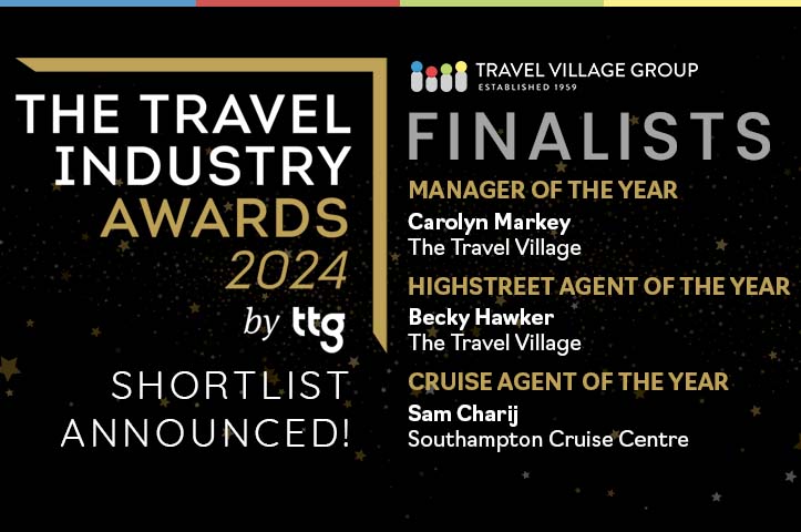 Travel Village Group shortlisted for 3 awards at the Travel Industry Awards by TTG